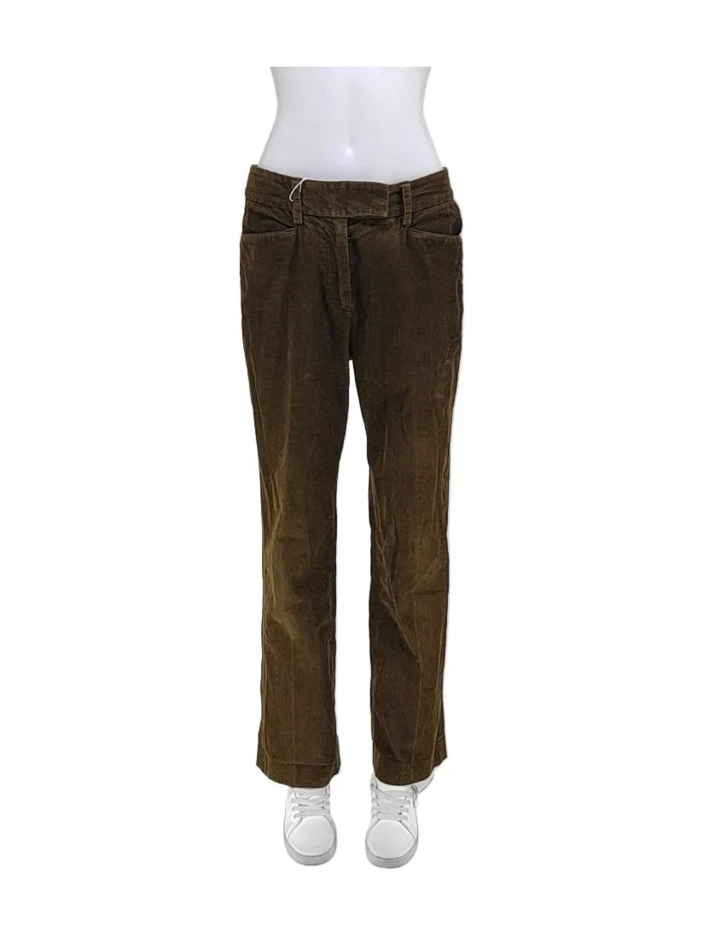 Loro Piana Brown Straight Corduroy Pants